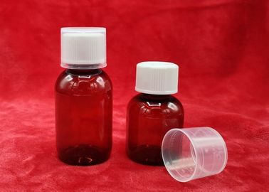 De medische Flessen van het Pakket Farmaceutische HUISDIER 69mm Hoogte Bruine/Transparante Kleur