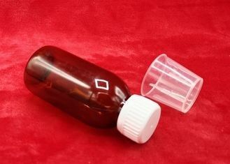 De Stroopfles van de schroefdekselgeneeskunde, de Medische Verpakkende Plastic Flessen van 100ml 